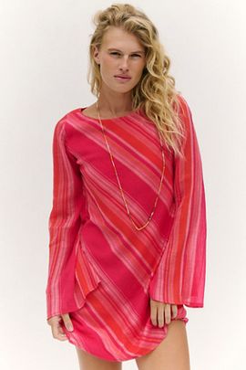 Free People Sunstare Stripe Mini Dress