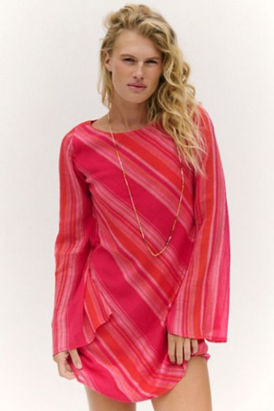 Free People Sunstare Stripe Mini Dress