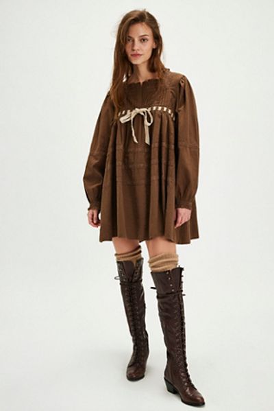 free people brown dress mini Free People Star Dip Mini Dress