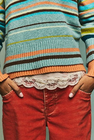 Free People Trading Up Striped Polo