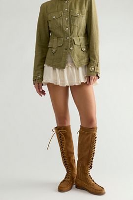 Free People Voyager Tall Lace-Up Boots