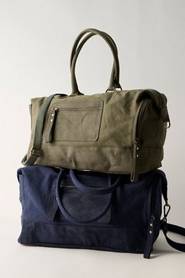 Free People Washed Canvas Weekender Bag