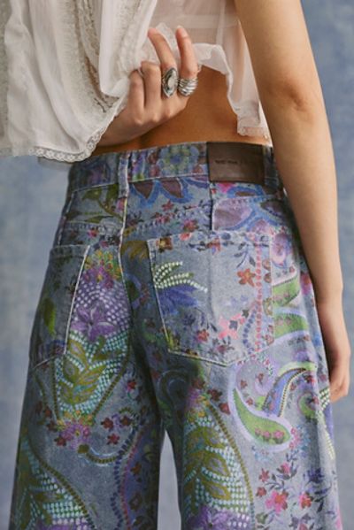 Free People We The Free Alter Ego Wide-Leg Printed Jeans