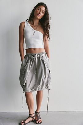 Free People We The Free Arlo Cargo Midi Skirt