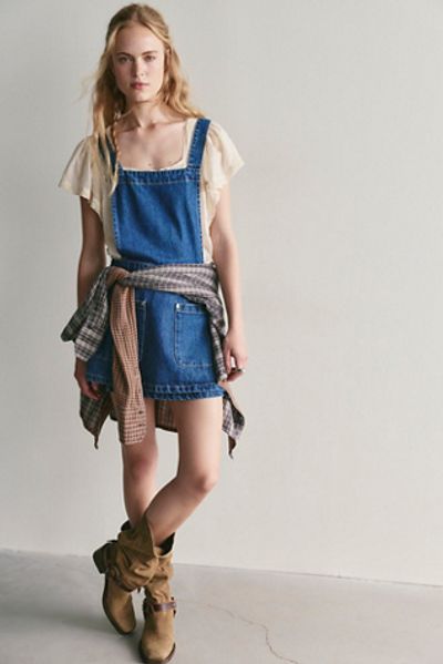 Free People We The Free Beau Apron Denim Skirtall