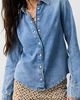 Free People We The Free Benny Slim Denim Button Down Top - 3