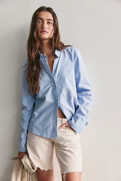 Free People We The Free Benny Slim Oxford Button-Down