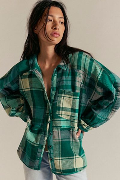 Free People We The Free Cozy In Plaid Shirt
