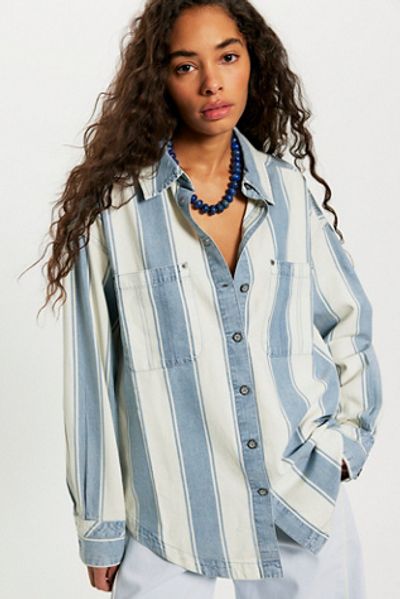 Free People We The Free Crossroads Striped Button Down