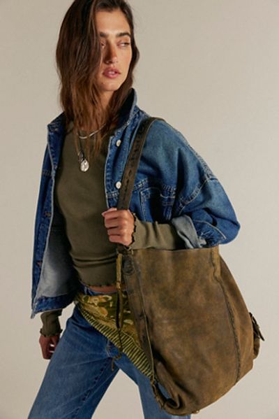 Free People We The Free Dallas Distressed Suede Bag