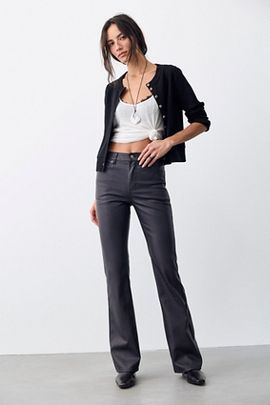 Free People We The Free Double Knot High-Rise Vegan Straight Bootcut