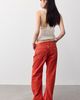 Free People We The Free Fable Washed Cord Low-Rise Twisted Bowed Jeans - 2