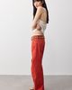 Free People We The Free Fable Washed Cord Low-Rise Twisted Bowed Jeans - 3
