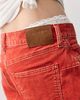 Free People We The Free Fable Washed Cord Low-Rise Twisted Bowed Jeans - 4
