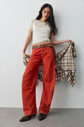 Free People We The Free Fable Washed Cord Twisted Jeans