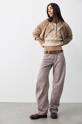 Free People We The Free Fable Yarn-Dyed Twisted Jeans