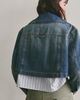 Free People We The Free Heart Land Cozy Denim Cropped Jacket - 2
