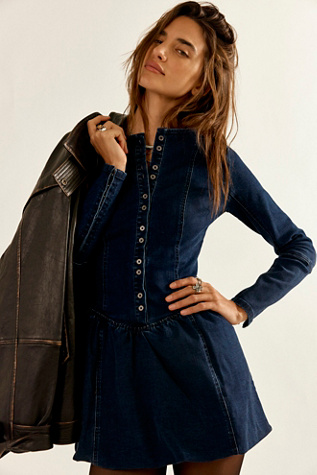 Free People - We The Free Kent Denim Mini Dress