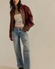 Free People We The Free Lana Leather Band Jacket - 2