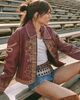 Free People We The Free Lana Leather Band Jacket - 6