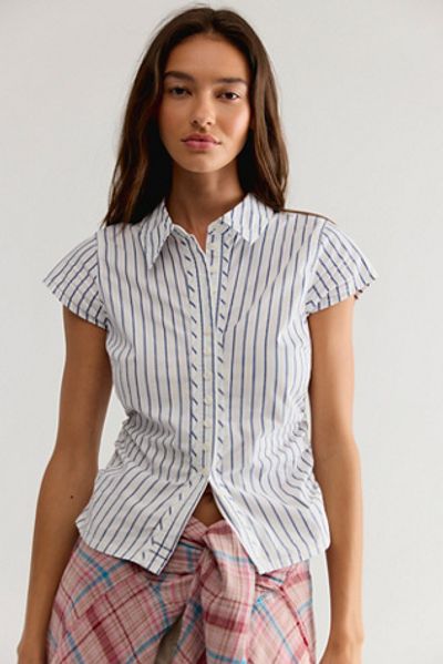 Free People We The Free Maude Striped Tiny Top