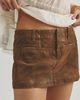 Free People We The Free Mille-Fleurs Vegan Suede Micro Skirt - 2