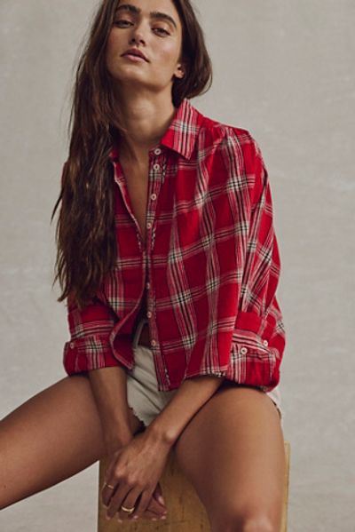Free People We The Free Mira Plaid Top