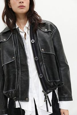 Free People We The Free Morant Bay Vegan Leather Jacket