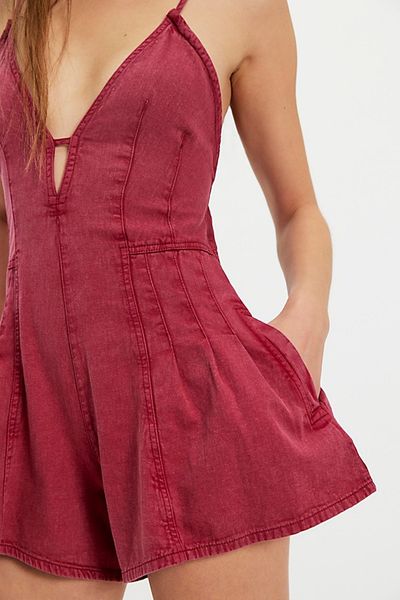 Free People We The Free Nostalgia Ultra Lightweight Shortalls