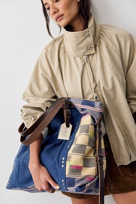Free People We The Free Patchwork Tote Bag