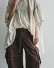Free People We The Free Reef Curved Linen Cargo Pants - 3