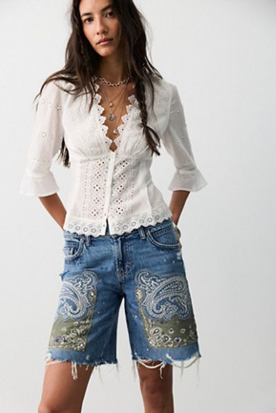 Free People We The Free Reverie Patchwork Shorts