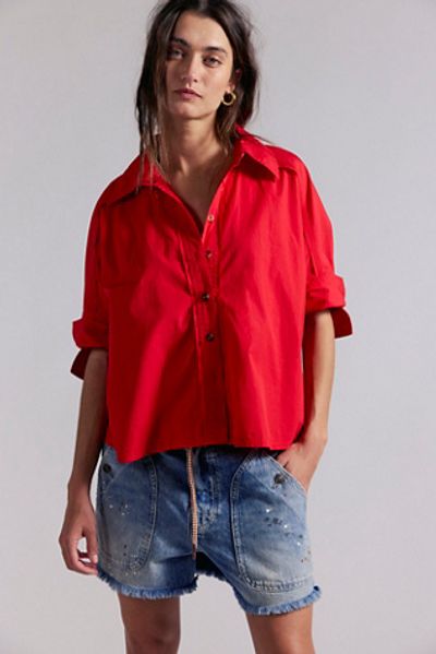 Free People We The Free Seaside Cotton Button Down