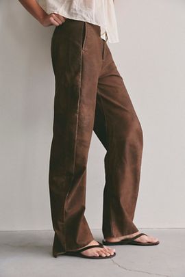 Free People We The Free Spotlight Vegan Suede Trousers