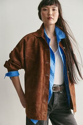 Free People We The Free Starry Eyes Suede Jacket