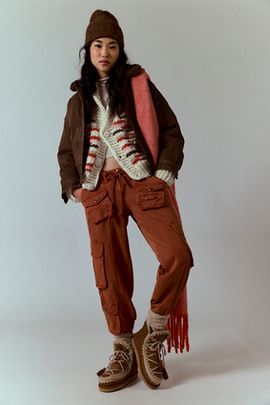 Free People We The Free Tahiti Pull-On Cargo Pants