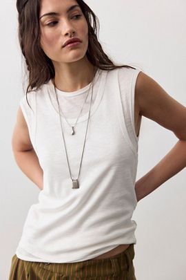 Free People We The Free Tinsley Twofer Short Sleeve Top