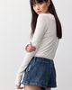 Free People We The Free West Side Denim Micro Chino Shorts - 2