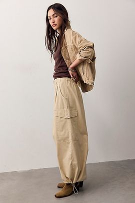 Free People We The Free Wild Winds Cinched Wide-Leg Jeans