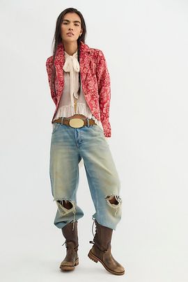 Free People Whip Smart Jacquard Blazer