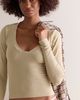 Free People Wide Awake Plunge Long Sleeve Top - 1