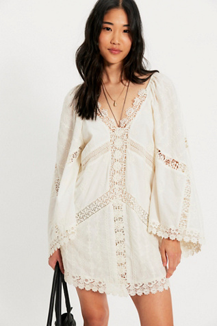 free people wildflower embroidered mini dress Wildflower Mini Dress