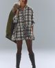Free People Wildflower Washed Plaid Mini Dress - 3