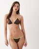 Free Society Free Society bikini bottoms with contrast trim in brown - 1