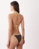 Free Society Free Society bikini bottoms with contrast trim in brown - 3