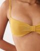 Free Society Free Society bikini top with knot detail in gold glitter - 3