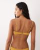 Free Society Free Society bikini top with knot detail in gold glitter - 4