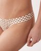 Free Society Free Society gingham high leg bikini bottoms in brown - 2