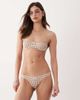 Free Society Free Society gingham underwire bikini top in brown - 1