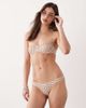 Free Society Free Society gingham underwire bikini top in brown - 4